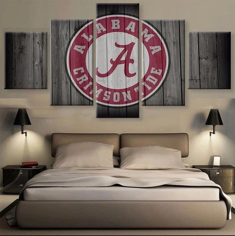 Alabama Crimson Tide Sports Wall Art Canvas Print Decor-3