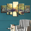 Image of Amsterdam City Scenery Wall Art Canvas Decor Printing