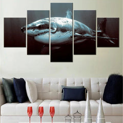 Animals Great White Shark Wall Art Canvas Decor Printing