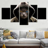 Image of Animals Scary Cat Wall Art Canvas Decor Printing