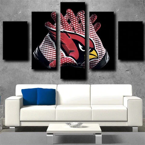 Arizona Cardinals Hand Gloves Wall Art Canvas Decor Printing