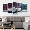 Image of Aston Martin DBS White Car Wall Art Canvas Decor Printing