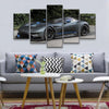 Image of Aston Martin Vulcan Black Car Wall Art Canvas Decor Printing