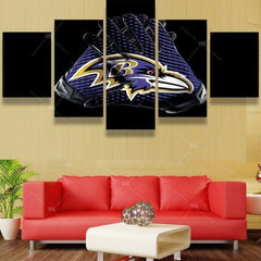 Baltimore Ravens Hand Gloves Wall Art Canvas Decor Printing