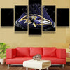 Image of Baltimore Ravens Hand Gloves Wall Art Canvas Decor Printing