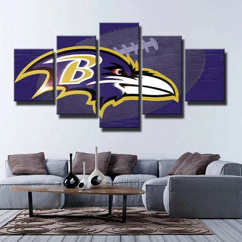 Baltimore Ravens Rugby Wall Art Canvas Decor Printing