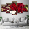 Image of Beautiful Roses Flower Wall Art Canvas Decor Printing