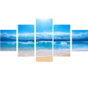 Image of Blue Sky Seascape Wall Art Canvas Decor Printing