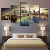 Image of Brooklyn Bridge City Night View Wall Art Canvas Decor Printing