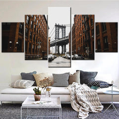 Brooklyn Bridge Park New York City Landscape Wall Art Canvas Decor Printing