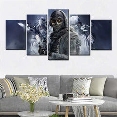 Call Duty Soldier Ghosts Game Wall Art Canvas Decor Printing