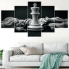 Image of Chess Black White Wall Art Canvas Decor Printing