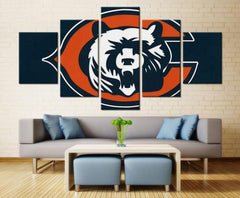 Chicago Bears Wall Art Canvas Print Decor