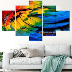 Colorful Feather Wall Art Canvas Decor Printing