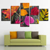 Image of Colorful Leaves Landscape Wall Art Canvas Decor Printing