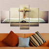 Image of Cross on Bible Christian Wall Art Canvas Decor Printing