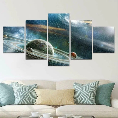 Deep Outer Space Universe Galaxy Wall Art Canvas Decor Printing