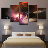 Image of Deep Space Nebula Saturn Planet Wall Art Canvas Decor Printing