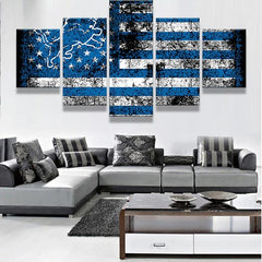 Detroit Lions American Wall Art Canvas Print Decor