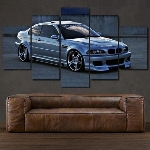 E46 M3 Sport Car Wall Art Canvas Decor Printing