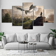 Elder Scrolls 4 Skyrim Game Wall Art Canvas Decor Printing