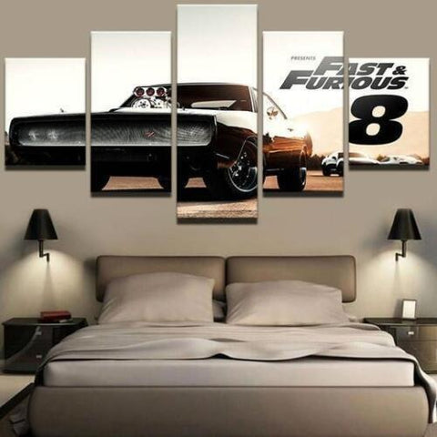 FAST AND FURIOUS CAR Sport Cars Wall Art Canvas Decor Printing