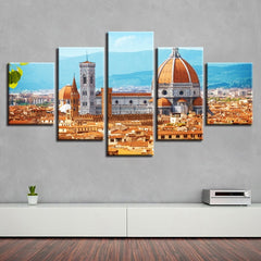 Florence Cathedral Landscape Wall Art Canvas Decor Printing