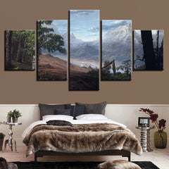 Forest River Landscape Wall Art Canvas Decor Printing