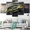 Image of Green Sports Car Wall Art Canvas Decor Printing