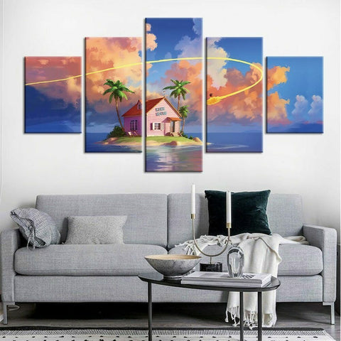 Kame House Cartoon Wall Art Canvas Decor Printing