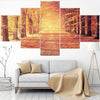 Image of Landscape Autumn Leaves Wall Art Canvas Decor Printing