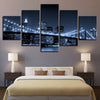 Image of Landscape Pictures City Night Scene Wall Art Canvas Decor Printing