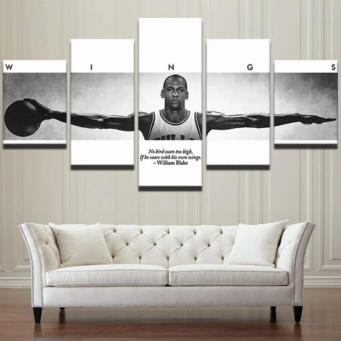 Michael Jordan Wings Wall Art Canvas Print Decoration