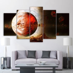 Planet Space Stars Universe Wall Art Canvas Decor Printing