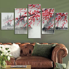 Plum Tree Chinese Style Wall Art Canvas Decor Printing