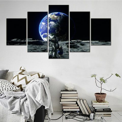 Pragmata Game Earth Space Wall Art Canvas Decor Printing