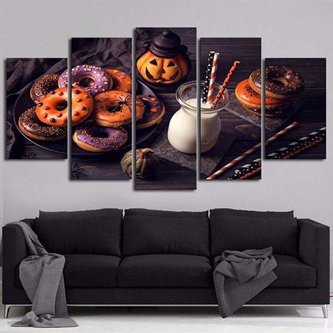 Pumpkin Halloween Wall Art Canvas Decor Printing