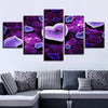 Image of Purple Love Modular Pictures Wall Art Canvas Decor Printing