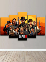 Red Dead Redemption2 Game Wall Art Canvas Decor Printing