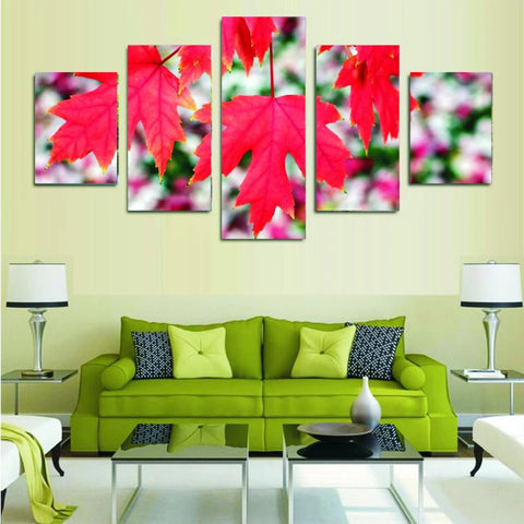 Red Maple Natural Landscape Wall Art Canvas Decor Printing