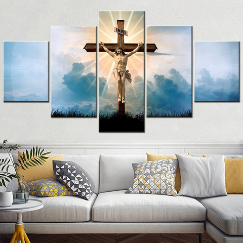 Religion Jesus God Cross Wall Art Canvas Decor Printing