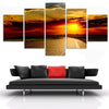 Image of Road Sunset Landscape Wall Art Canvas Decor Printing