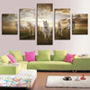 Image of Running White Horse Wall Art Canvas Decor Printing