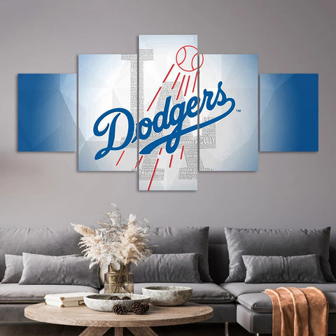 Los Angeles Dodgers Wall Art Canvas Print Decor