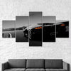 Image of Lamborghini Black Car Wall Art Canvas Decor Printing