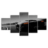 Image of Lamborghini Black Car Wall Art Canvas Decor Printing