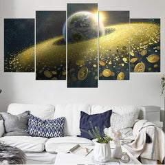 Space Landscape Wall Art Canvas Decor Printing