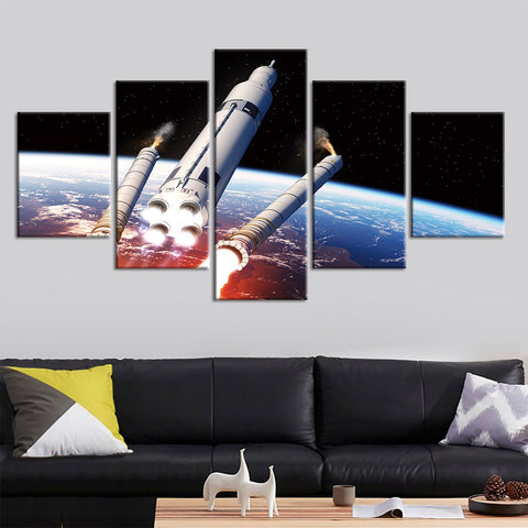 Space satellite Wall Art Canvas Decor Printing