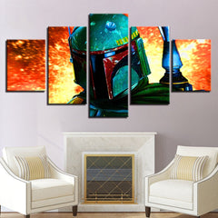 Star Wars Boba Fett Movies Wall Art Canvas Decor Printing