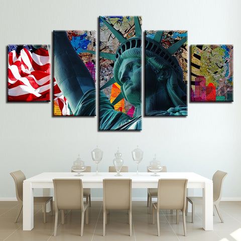 Statue Of Liberty Wall Art Canvas Decor Printing